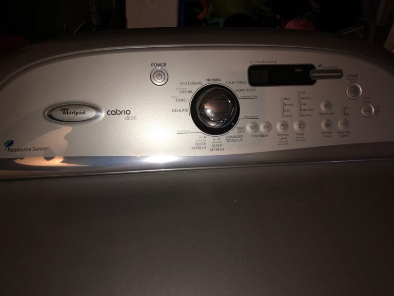 Whirlpool Cabrio Dryer Troubleshooting