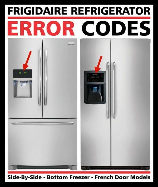 Frigidaire Gallery Refrigerator Troubleshooting Codes
