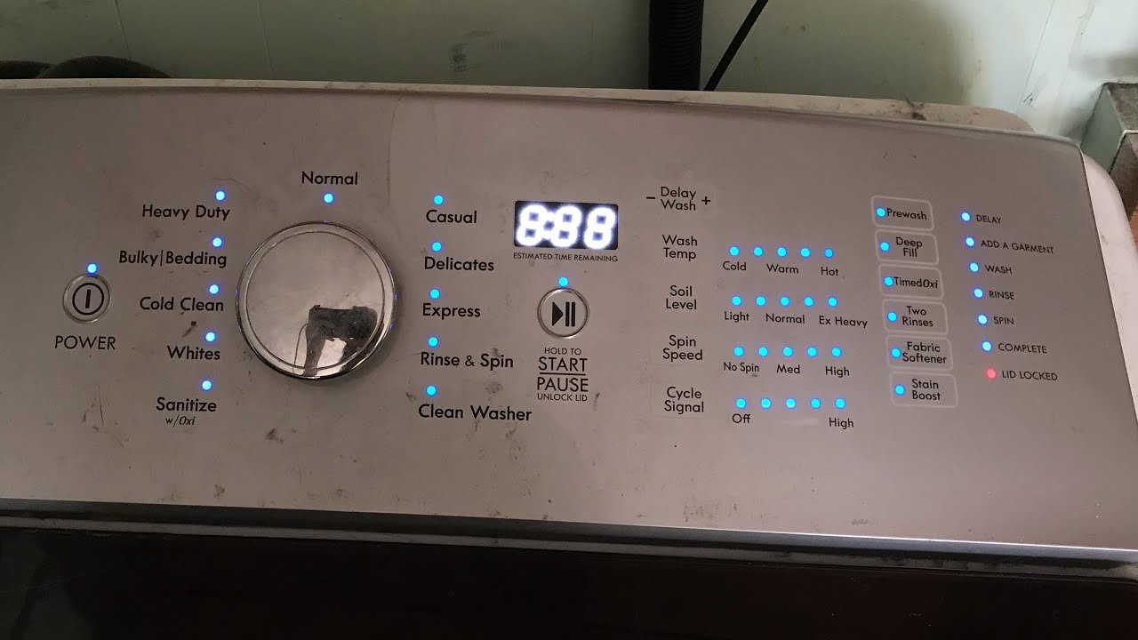 Kenmore Series 700 Washer Troubleshooting