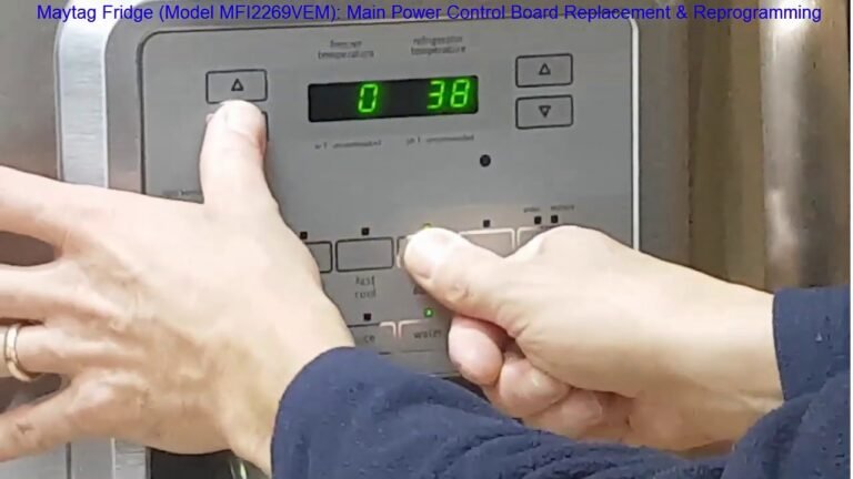 Maytag Refrigerator Control Board Troubleshooting