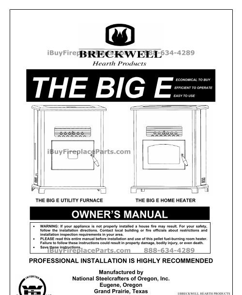 Breckwell Pellet Stove Troubleshooting