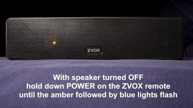 Zvox Soundbar Troubleshooting