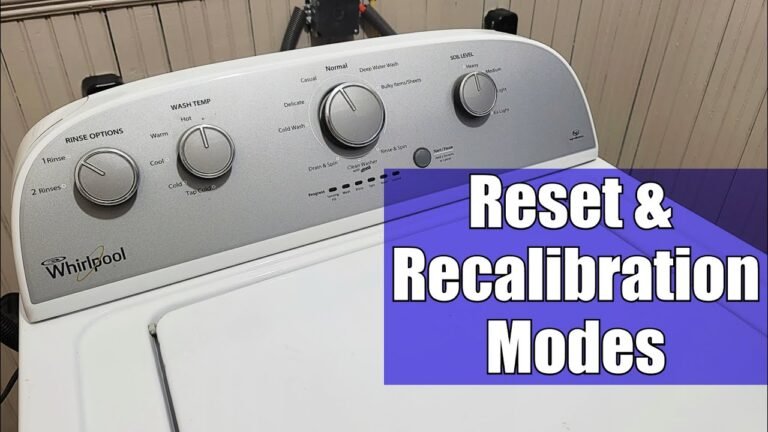 Whirlpool Washing Machine Troubleshooting